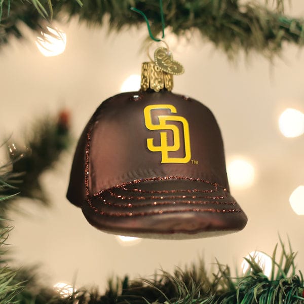 Old World Christmas 2.25 X 2.5 X 3.5 / 77219 Padres Baseball Cap Ornament