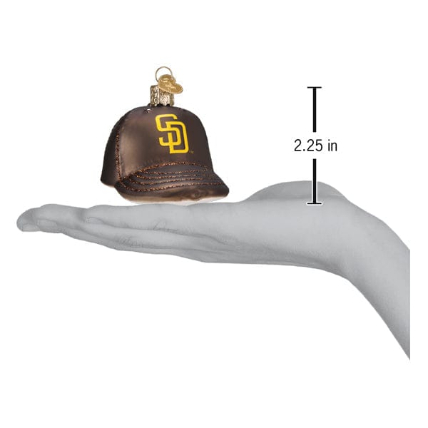 Old World Christmas 2.25 X 2.5 X 3.5 / 77219 Padres Baseball Cap Ornament