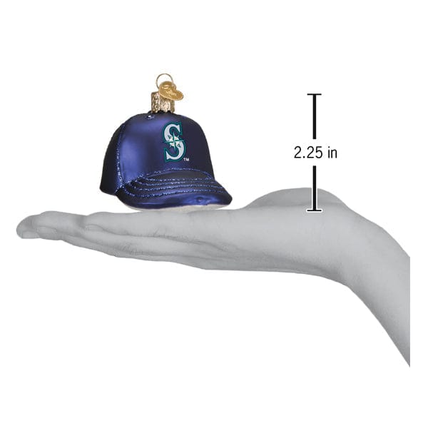 Old World Christmas 2.25 X 2.5 X 3.5 / 77419 Mariners Baseball Cap Ornament