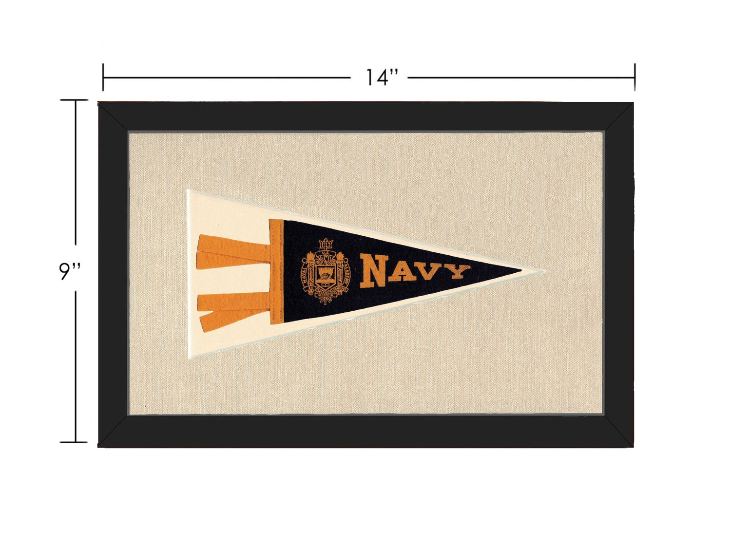 Americana Memories Vintage Pennants and Memorabilia Vintage Navy Pennant