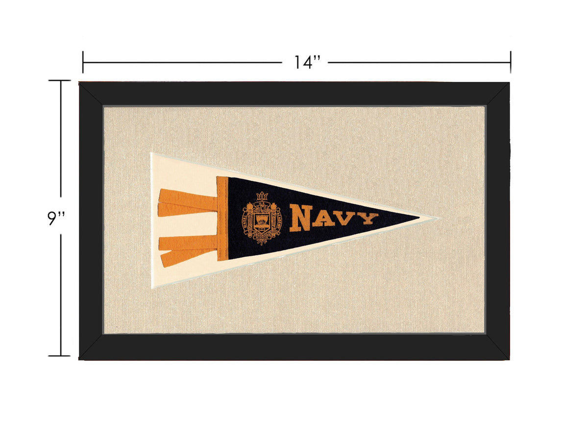 Americana Memories Vintage Pennants and Memorabilia Vintage Navy Pennant