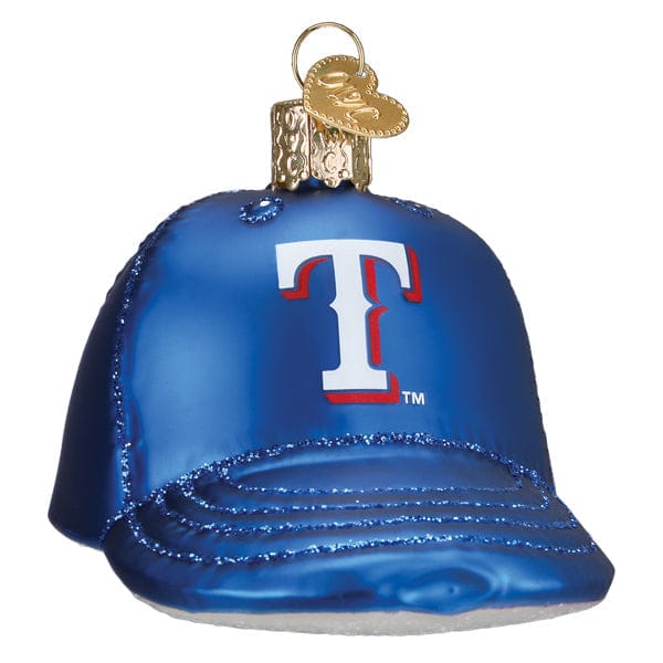 Old World Christmas 2.25 X 2.5 X 3.5 / 77719 Rangers Baseball Cap Ornament