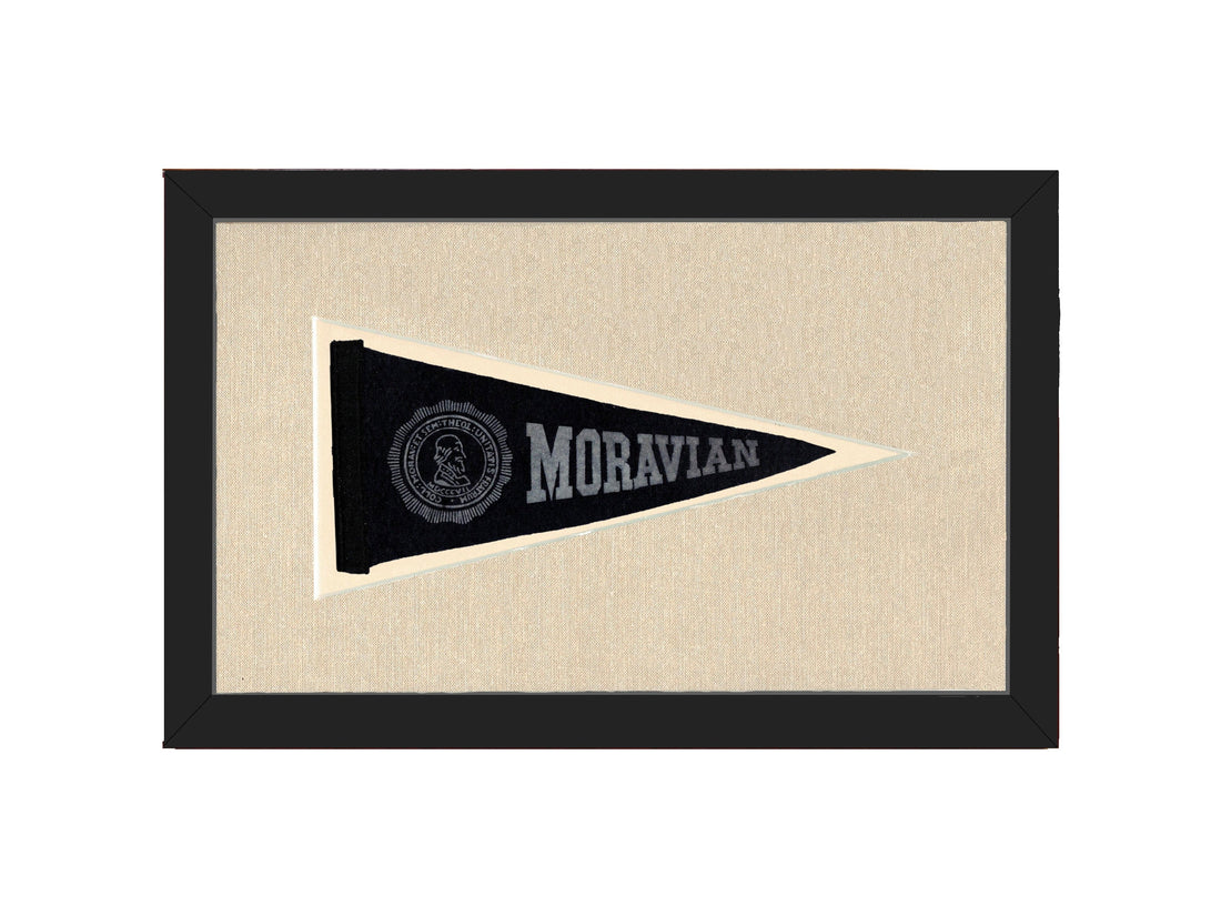 Americana Memories Vintage Pennants and Memorabilia Vintage Moravian University Pennant