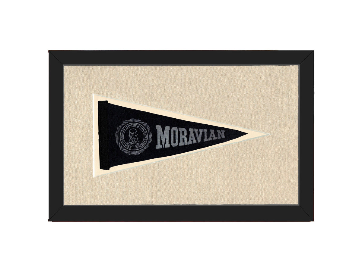 Americana Memories Vintage Pennants and Memorabilia Vintage Moravian University Pennant