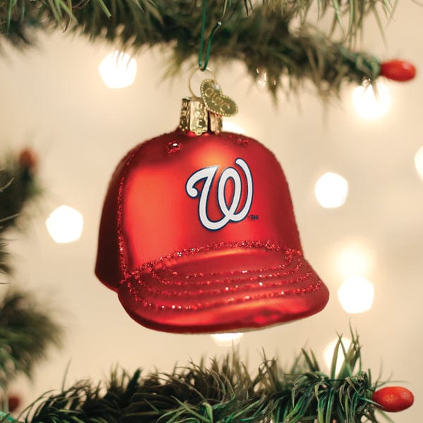 Old World Christmas 2.25 X 2.5 X 3.5 / 77919 Nationals Baseball Cap Ornament