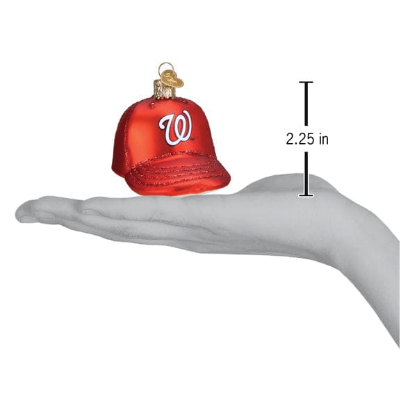 Old World Christmas 2.25 X 2.5 X 3.5 / 77919 Nationals Baseball Cap Ornament