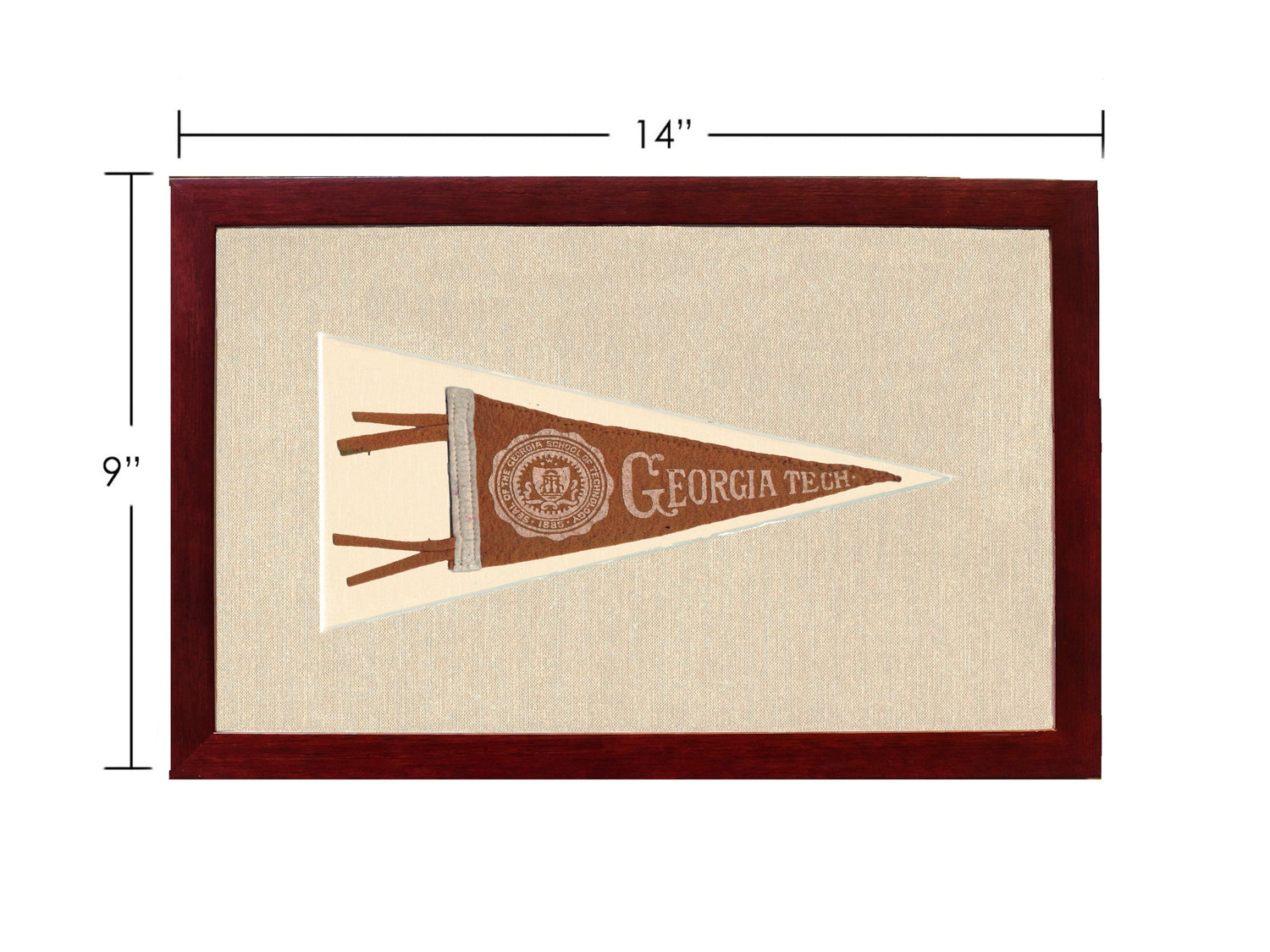 Americana Memories Vintage Pennants and Memorabilia Vintage Georgia Tech Pennant