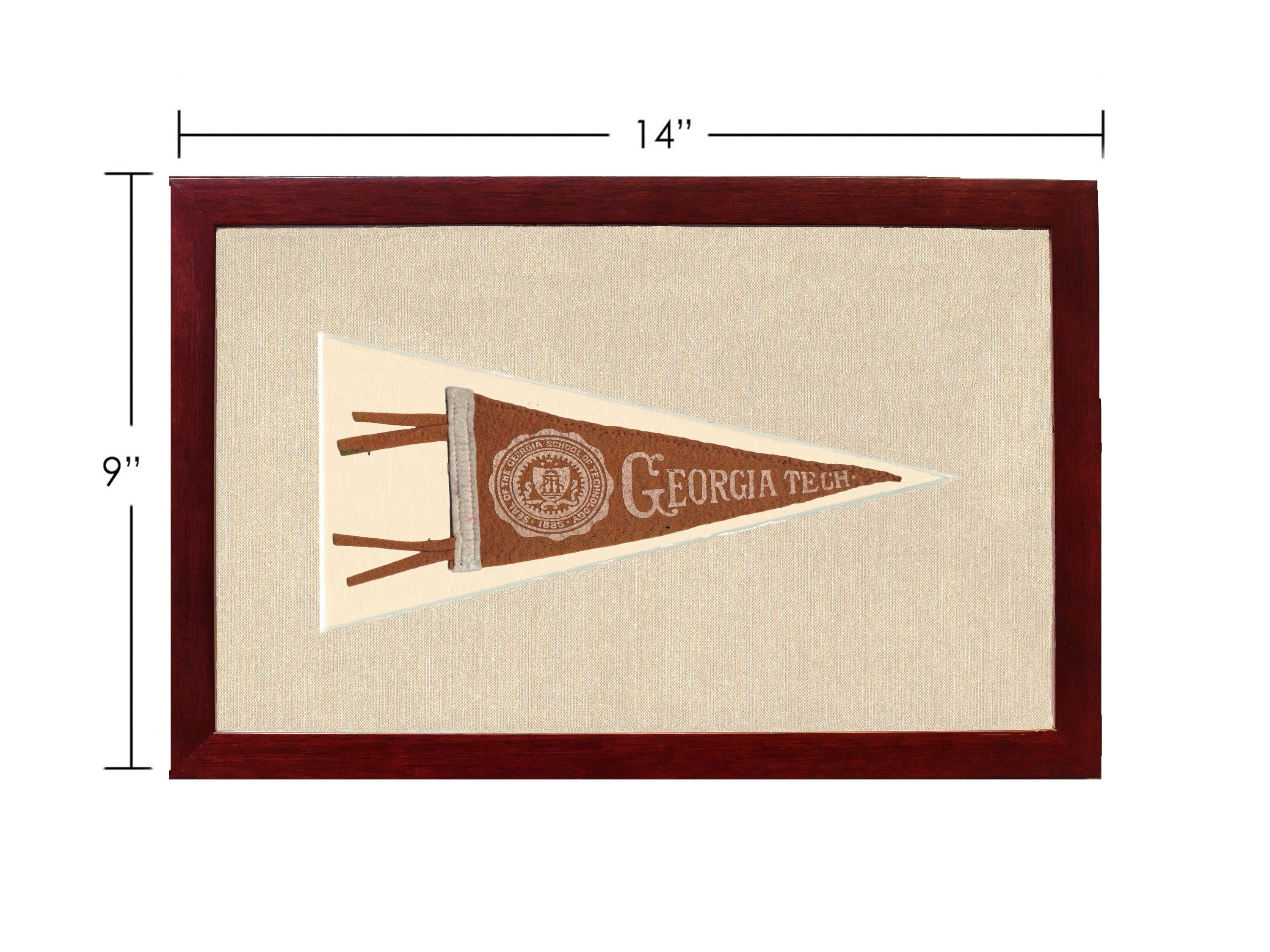Americana Memories Vintage Pennants and Memorabilia Vintage Georgia Tech Pennant
