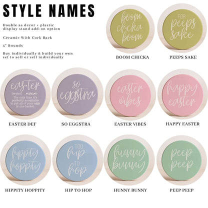 Gia Roma Coaster Easter + Spring Coasters