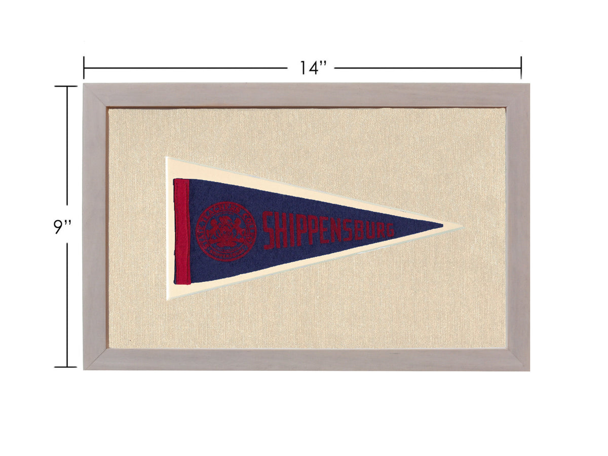 Vintage Shippensburg College Pennant