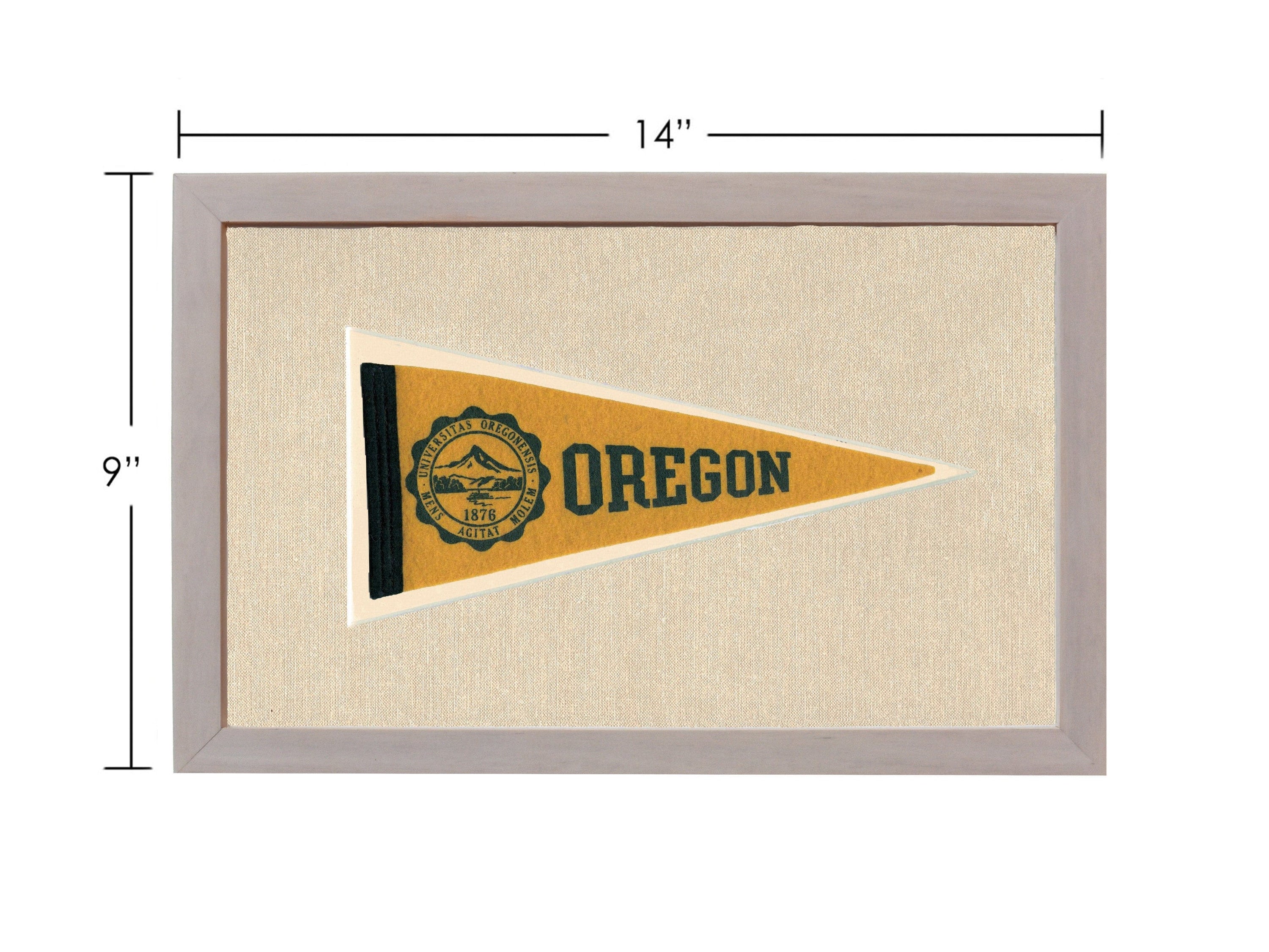 Americana Memories Vintage Pennants and Memorabilia Vintage University of Oregon Pennant