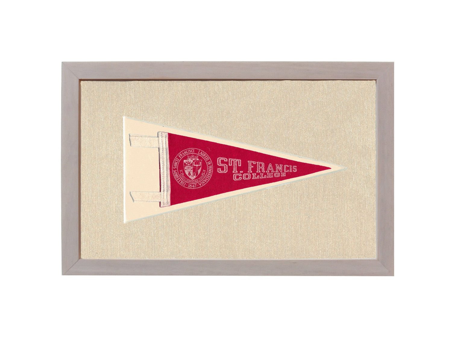 Americana Memories Vintage Pennants and Memorabilia Vintage St Francis College Pennant