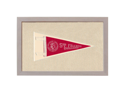 Americana Memories Vintage Pennants and Memorabilia Vintage St Francis College Pennant