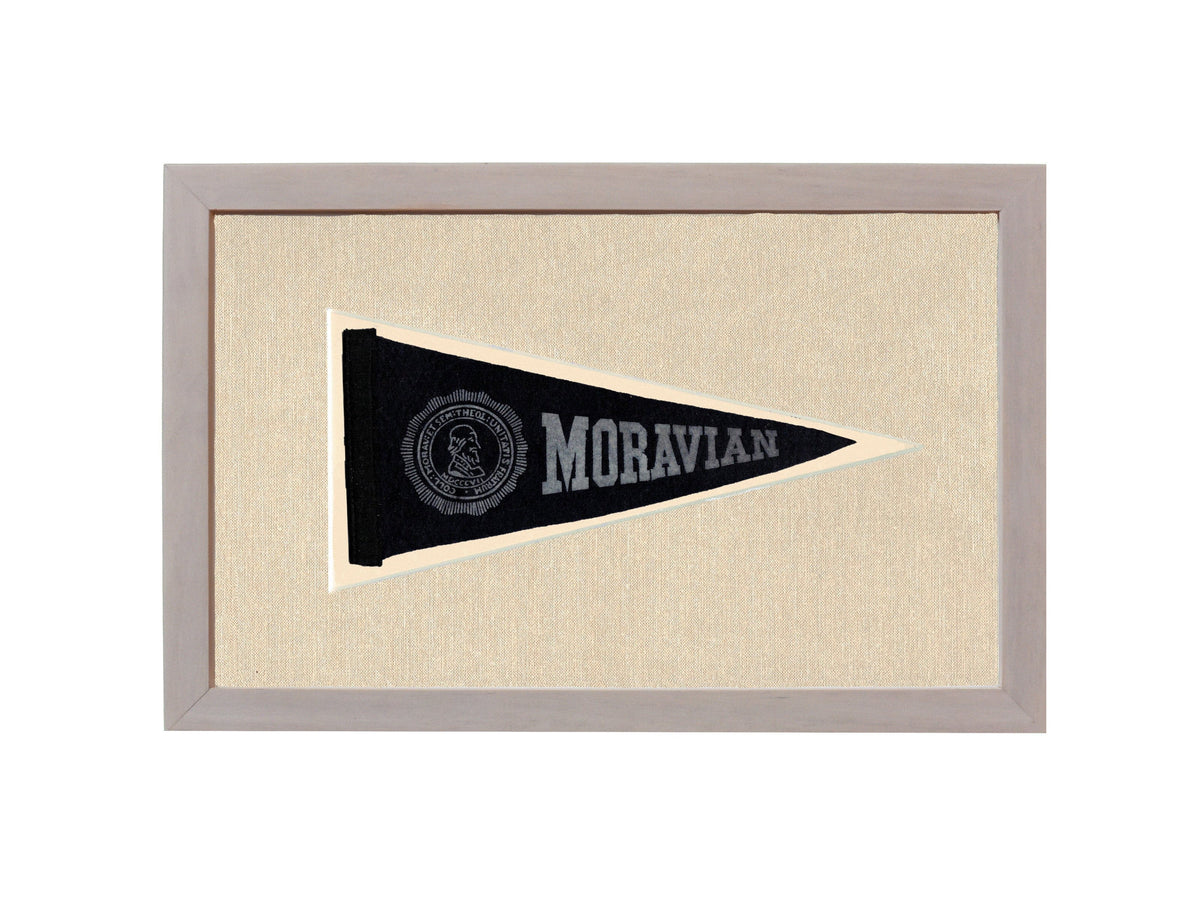 Americana Memories Vintage Pennants and Memorabilia Vintage Moravian University Pennant