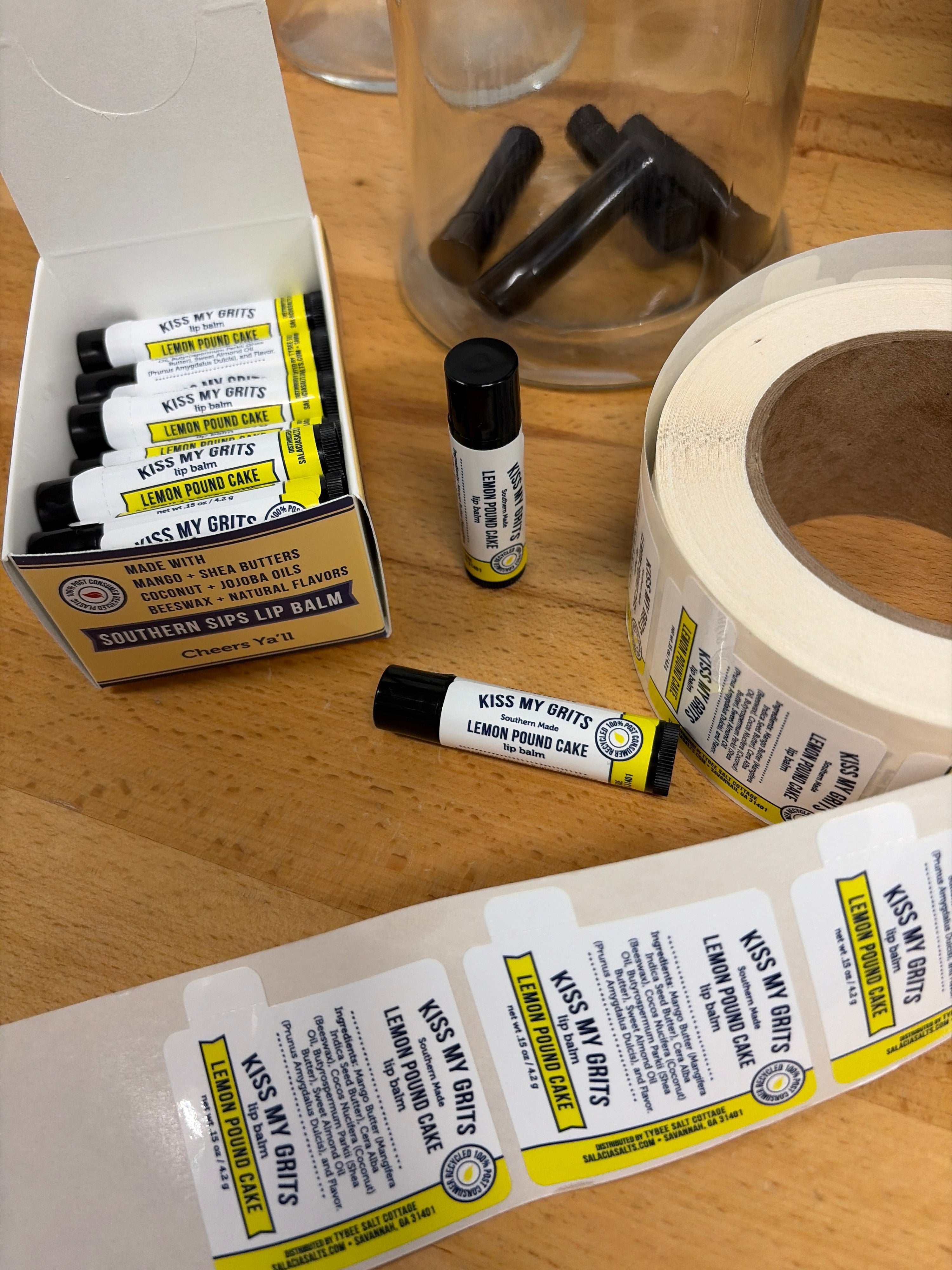 Kiss My Grits Lemon Pound Cake Lip Balm