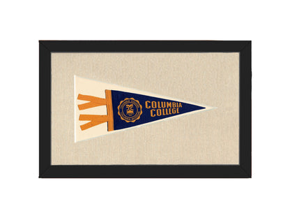 Americana Memories Vintage Pennants and Memorabilia Vintage Columbia College Pennant