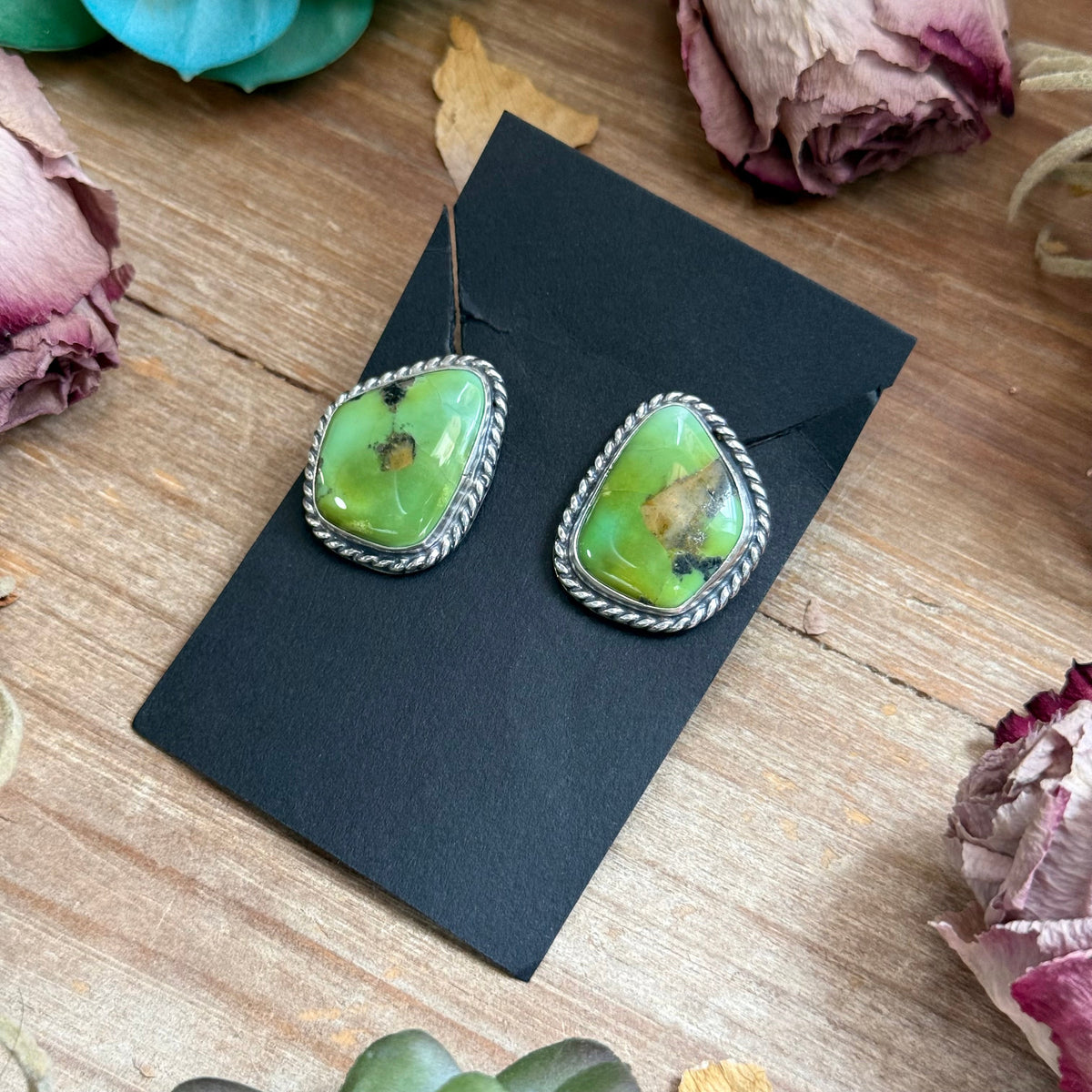Sonoran Turquoise Stud Earrings by Jason Ogg