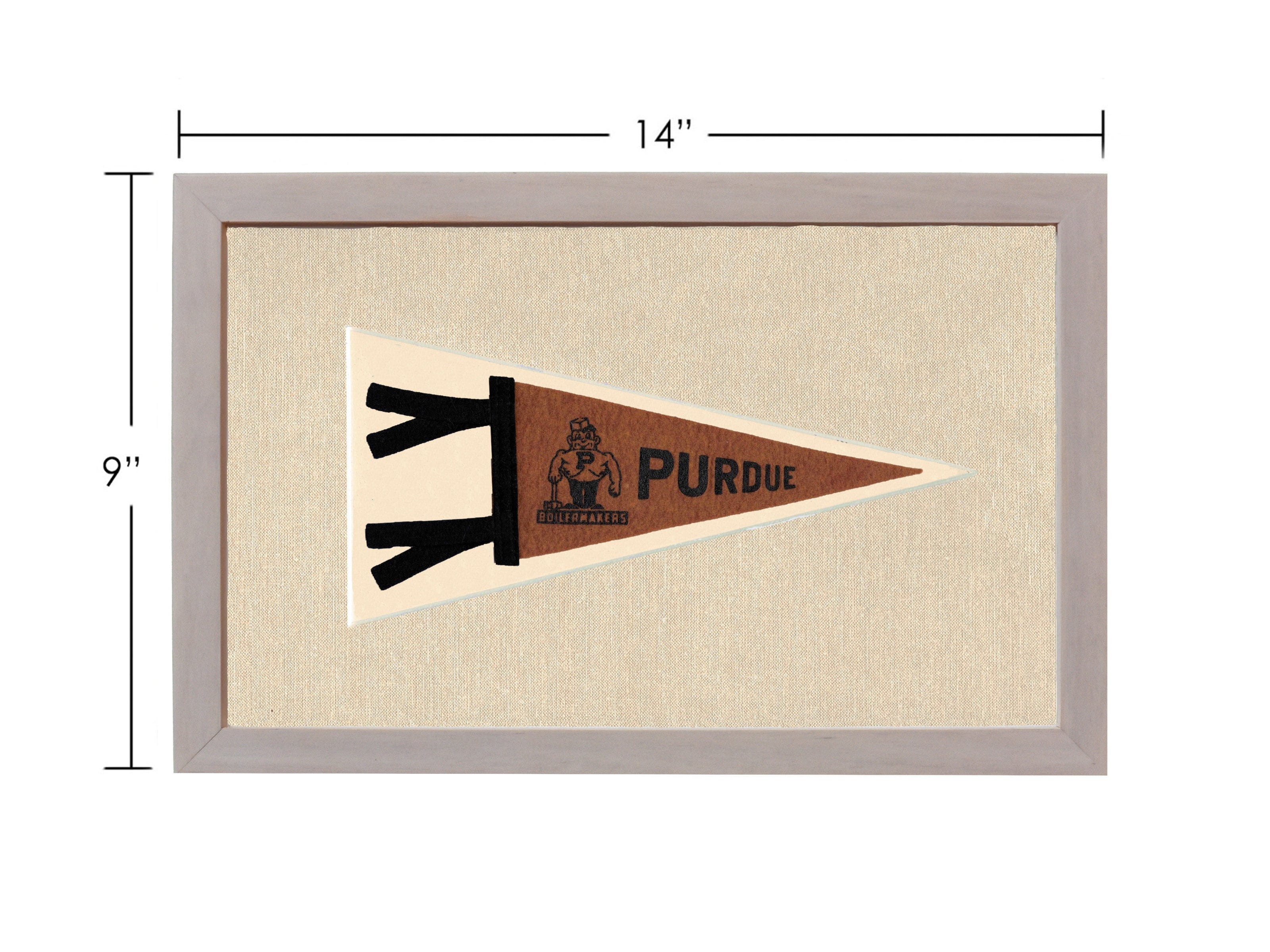 Americana Memories Vintage Pennants and Memorabilia Vintage Purdue Pennant