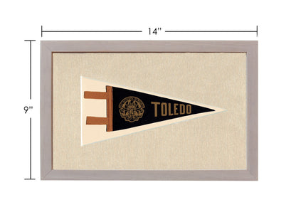 Americana Memories Vintage Pennants and Memorabilia Vintage University of Toledo Pennant