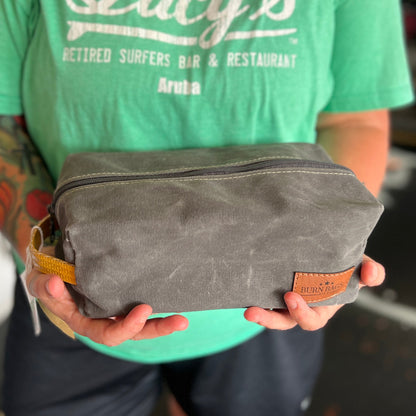 Charcoal Gray Dopp Burn Bag