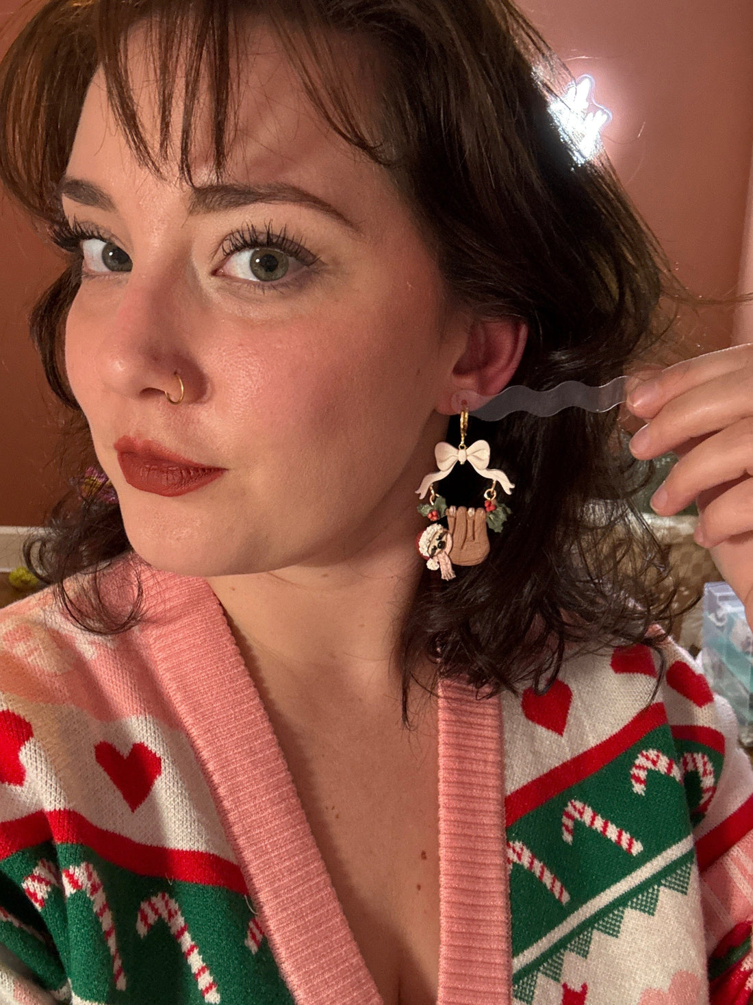 Christmas Sloths With Bows