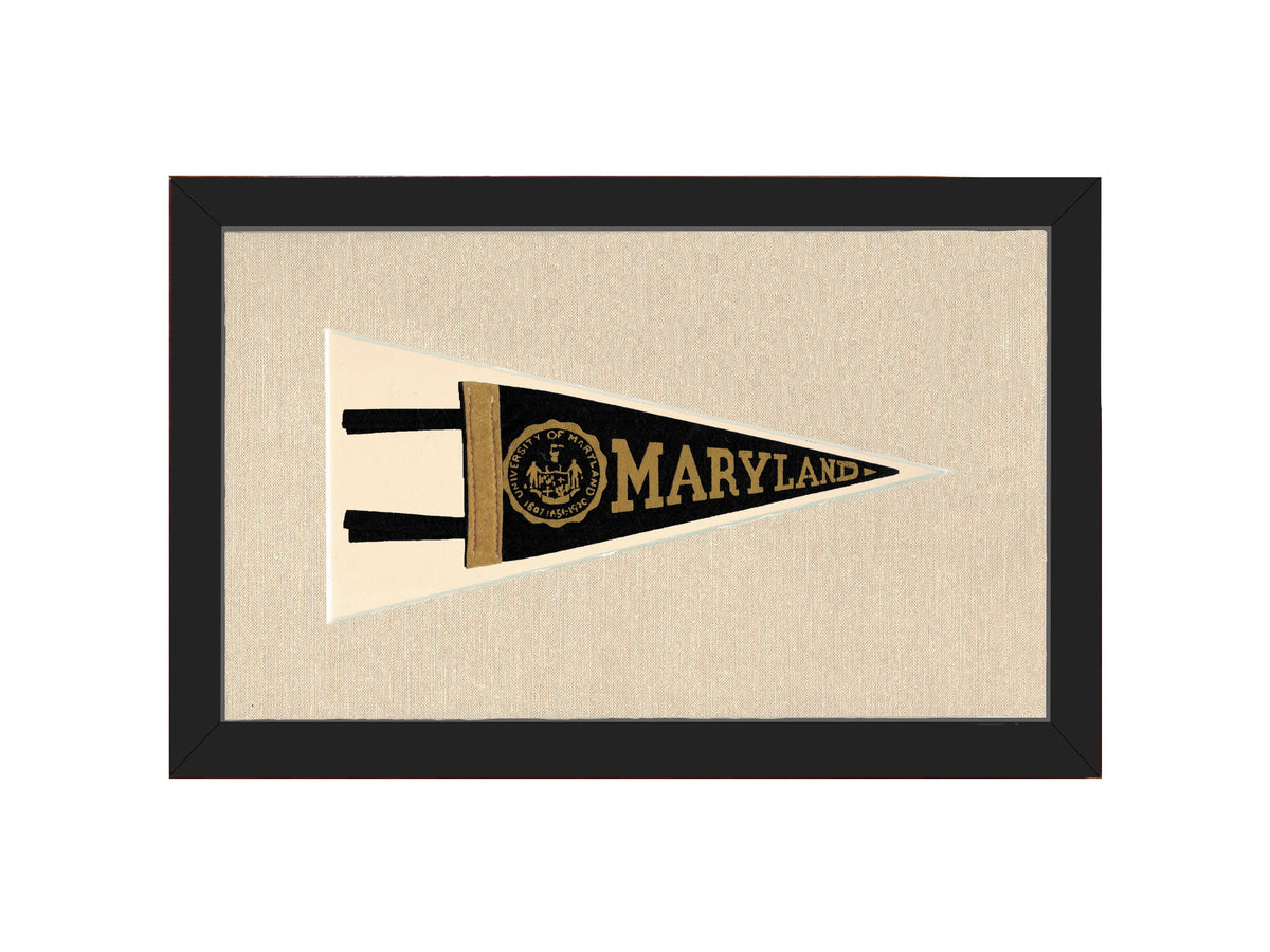 Vintage University of Maryland Pennant