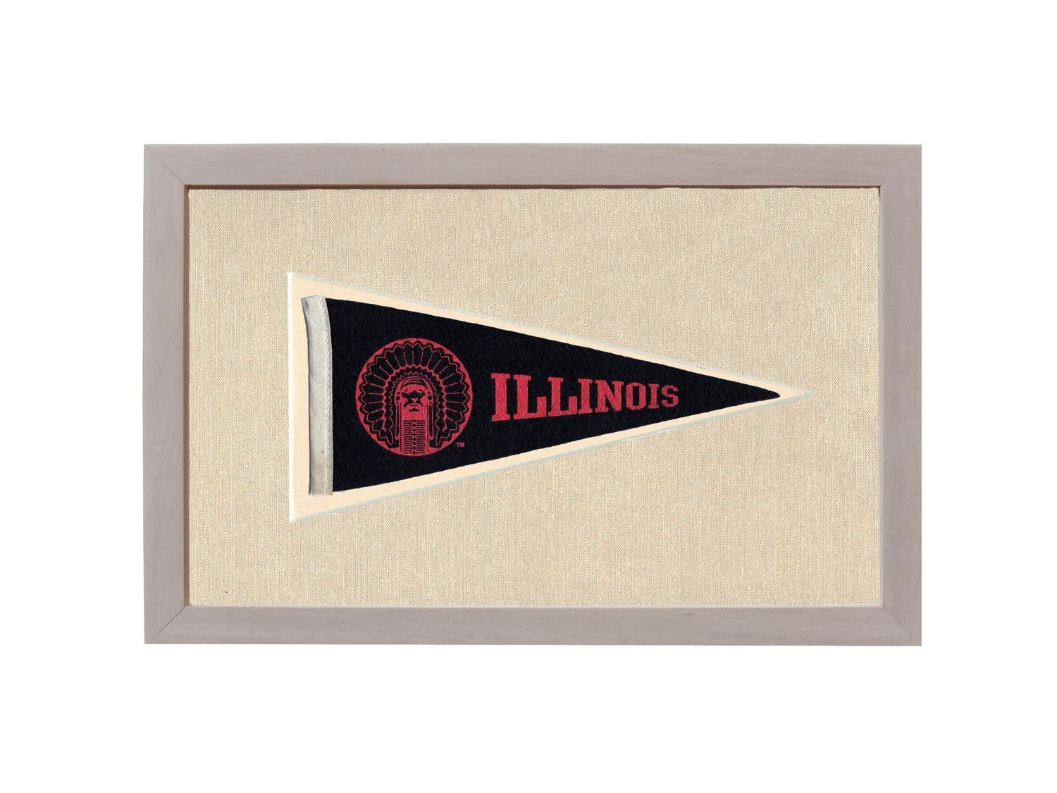Americana Memories Vintage Pennants and Memorabilia Vintage Illinois Pennant