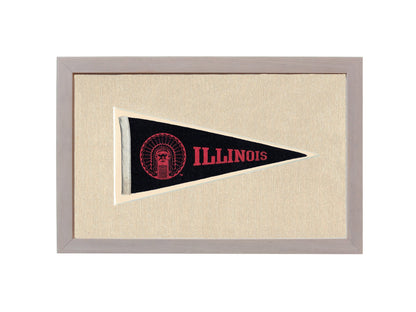 Americana Memories Vintage Pennants and Memorabilia Vintage Illinois Pennant