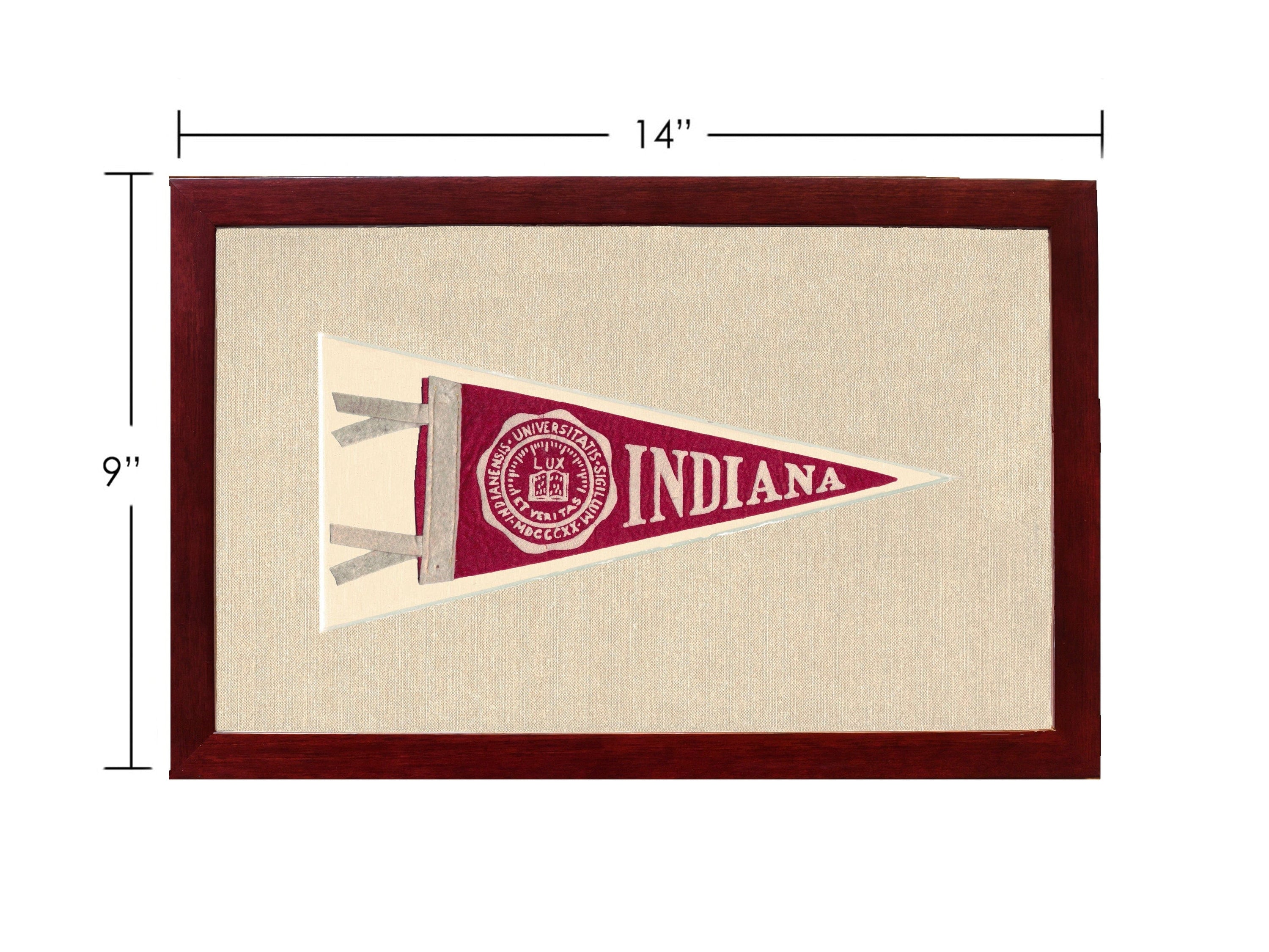 Americana Memories Vintage Pennants and Memorabilia Vintage University of Indiana Pennant