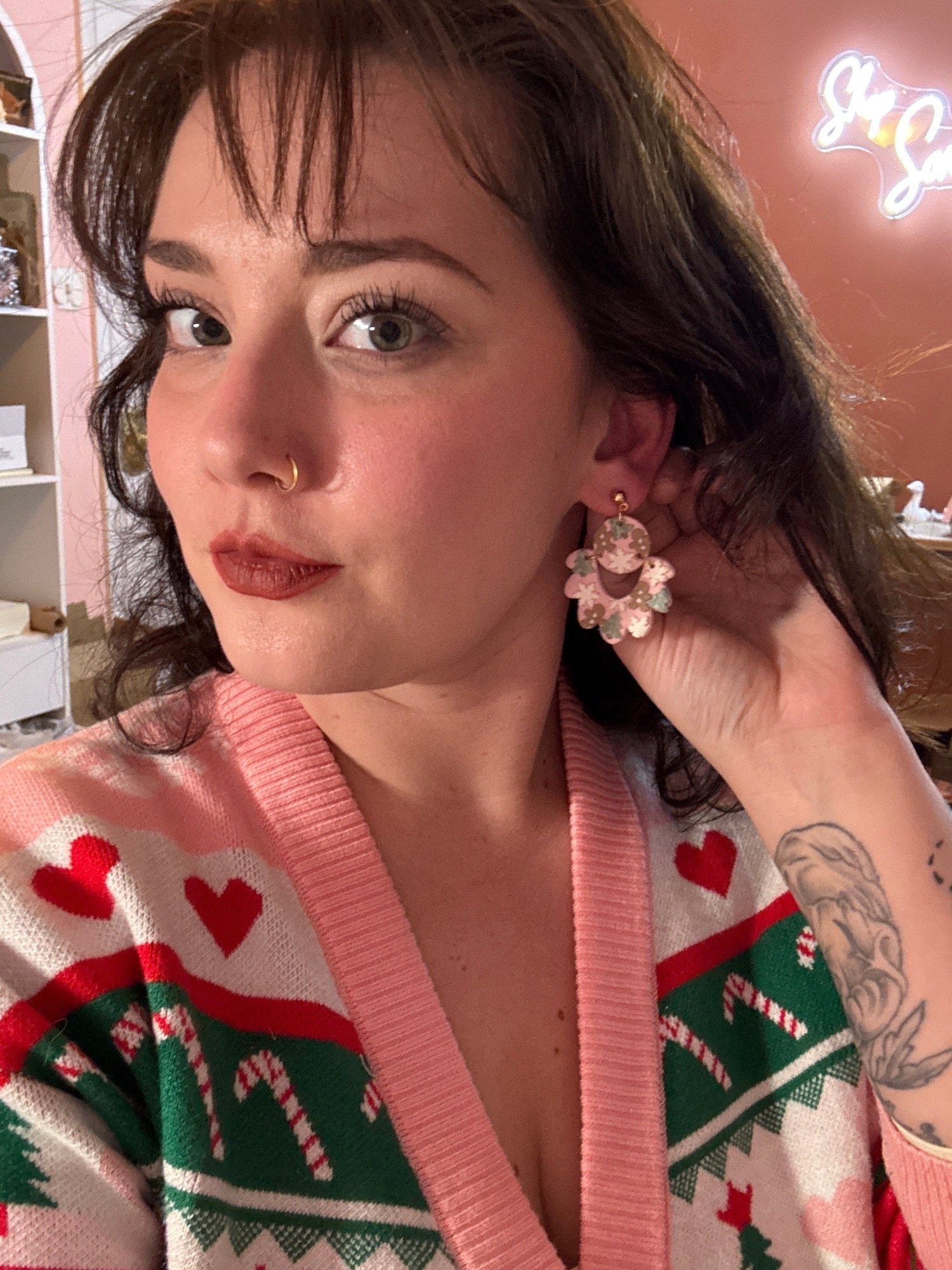 Taylor, in Pink Christmas