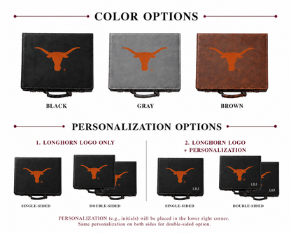 Texas Longhorn Color Printed 100 Chip Poker Set