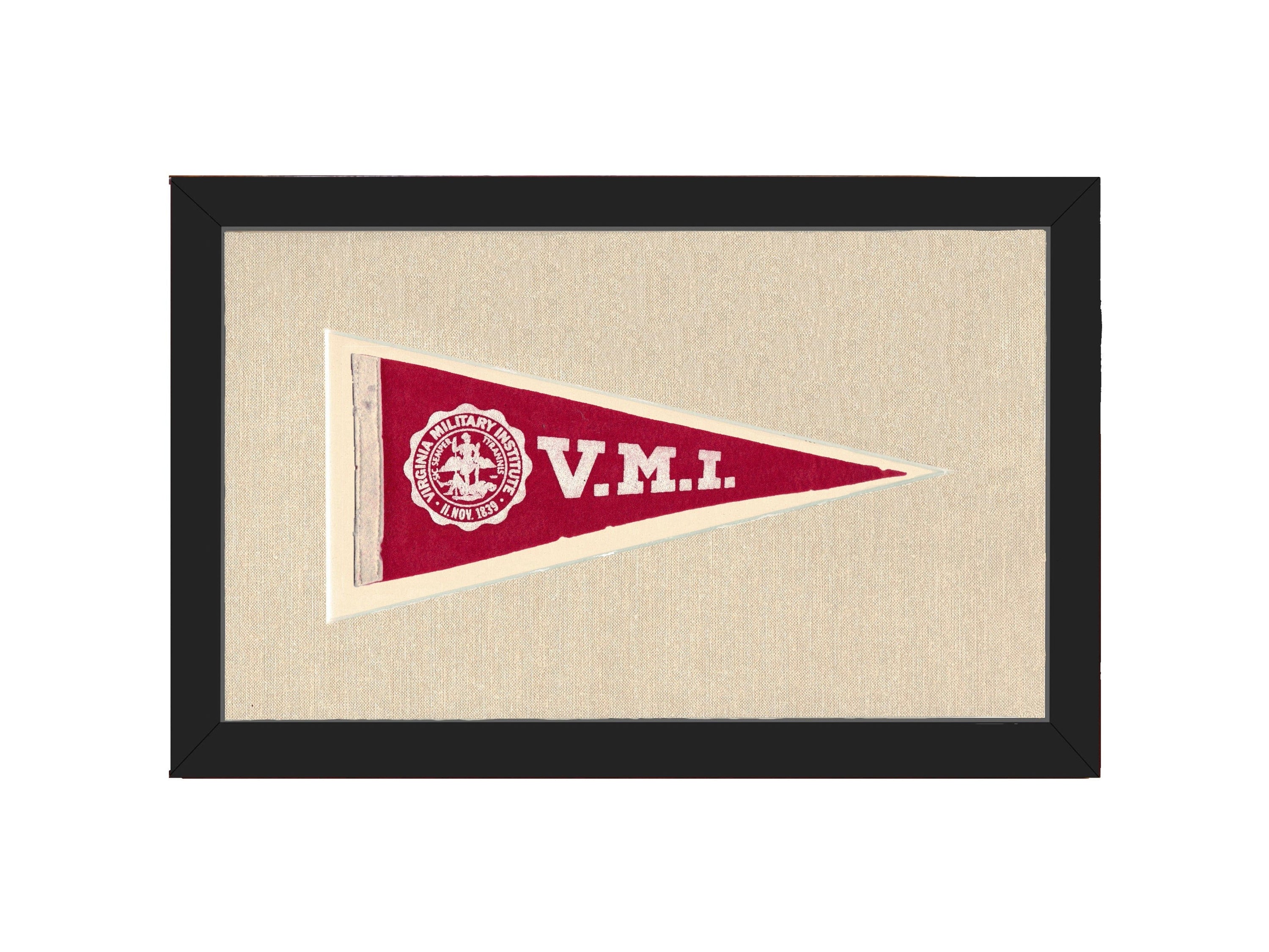 Americana Memories Vintage Pennants and Memorabilia Vintage Virginia Military Institute Pennant