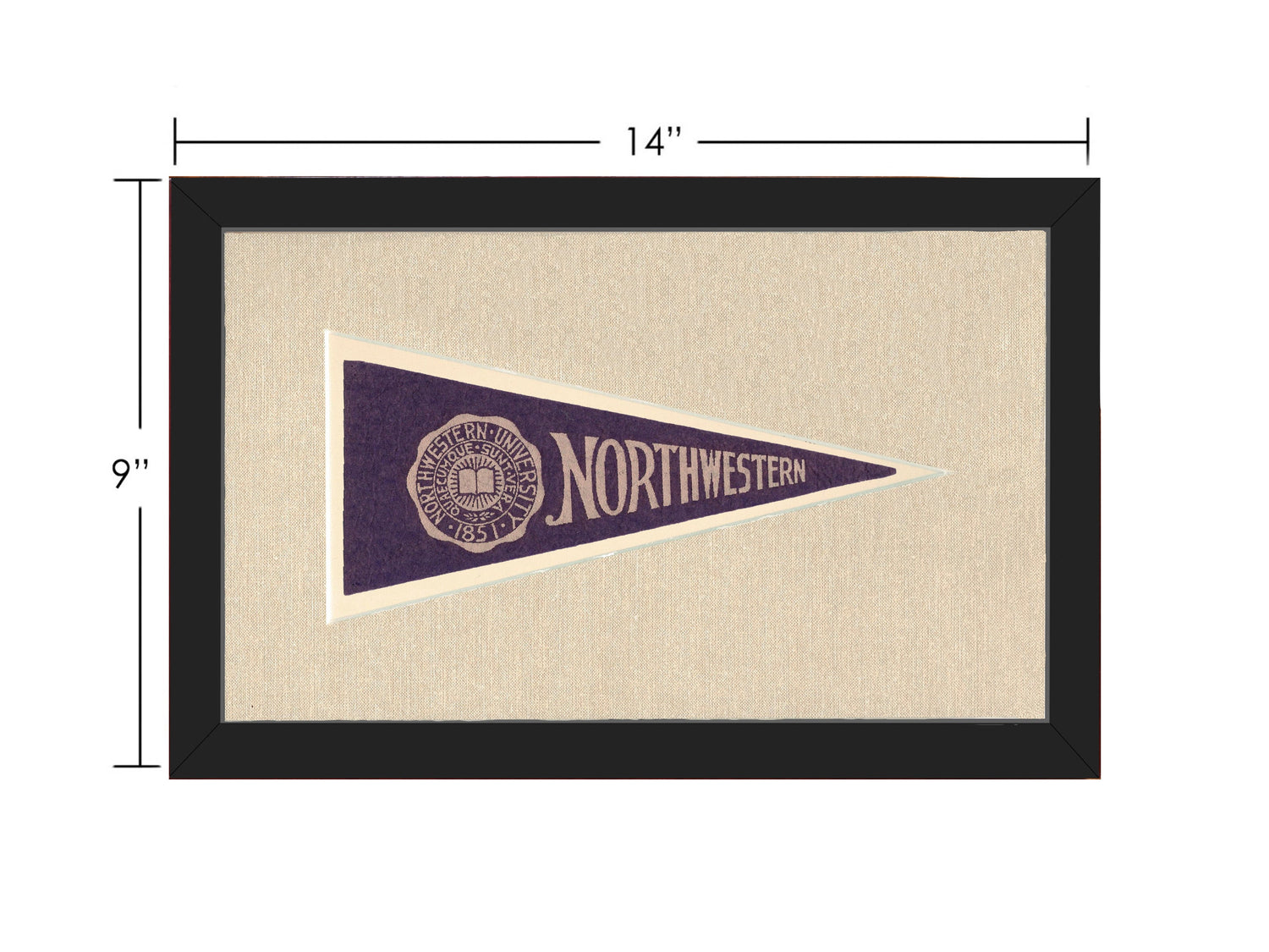 Vintage Northwestern University Pennant