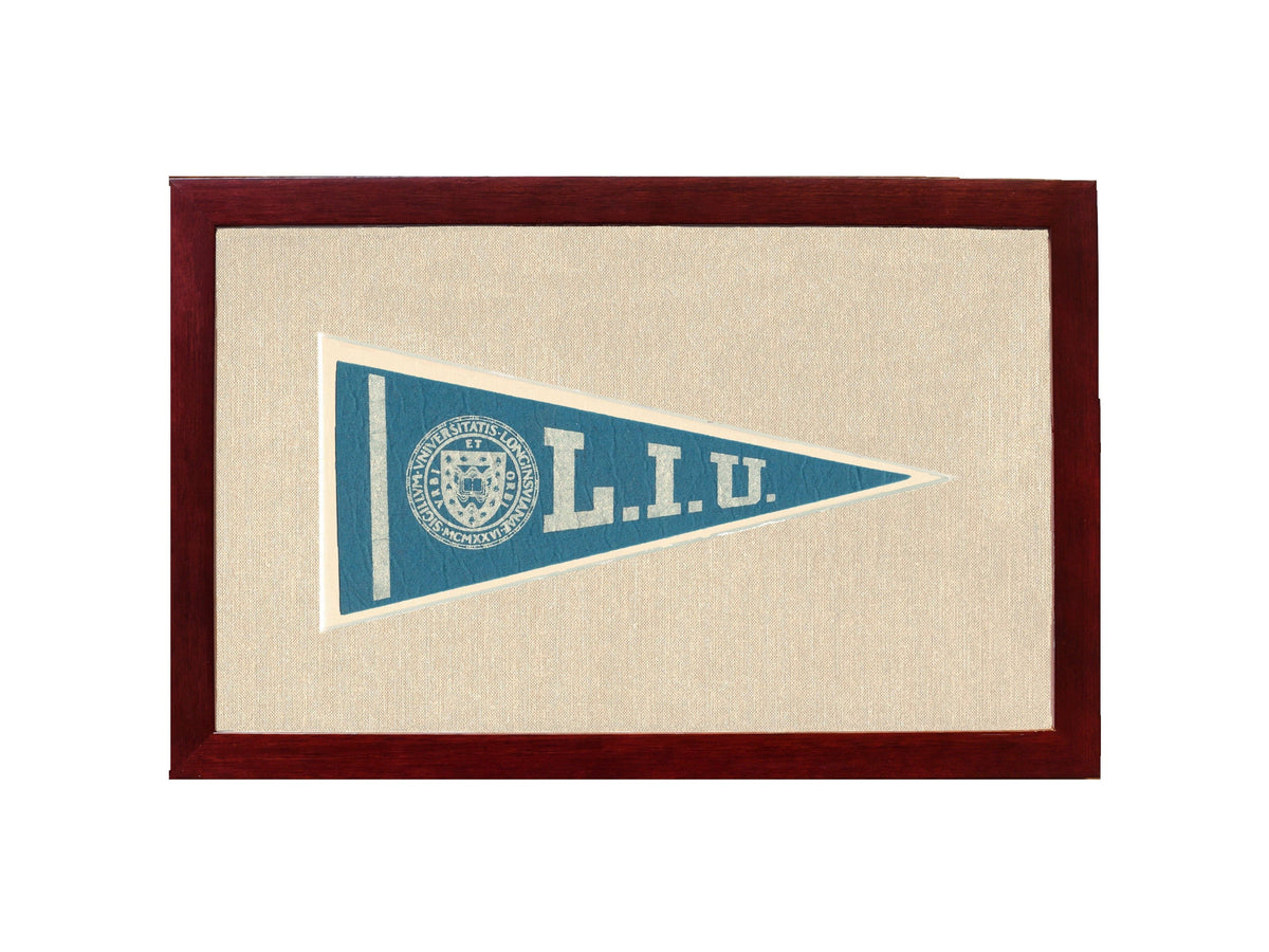 Americana Memories Vintage Pennants and Memorabilia Vintage Long Island University Pennant