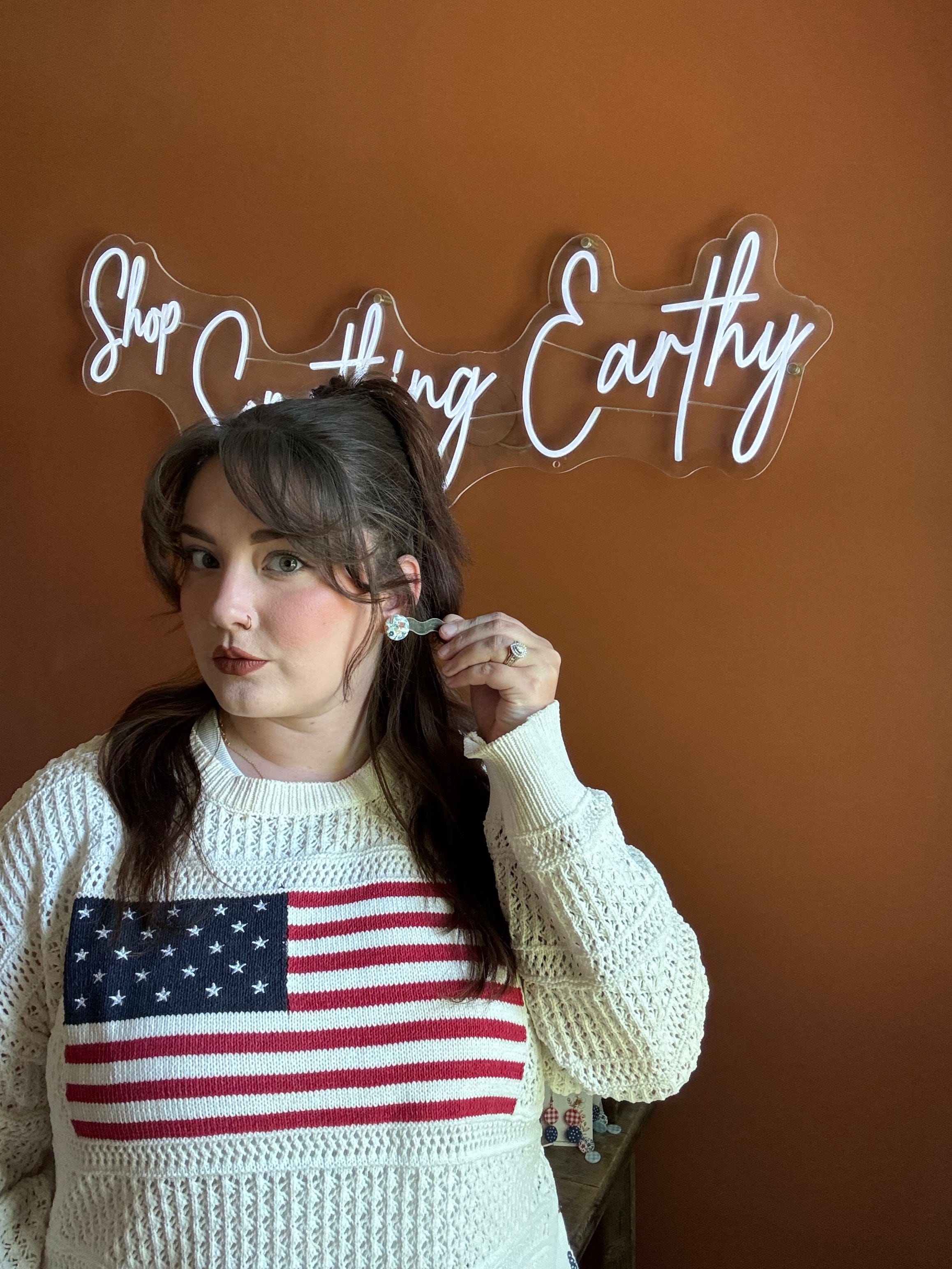Shop Something Earthy Earrings Americana Studs