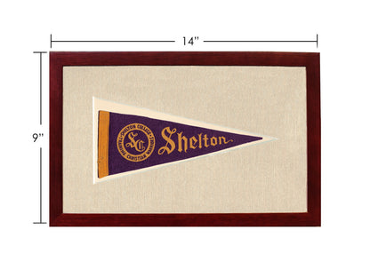 Vintage Shelton College Pennant