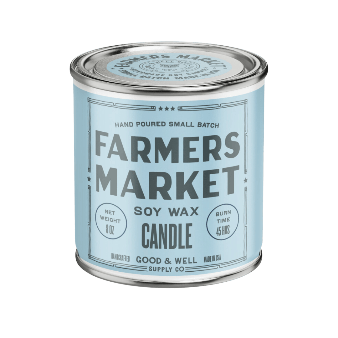 Good &amp; Well Supply Co Candles Farmers Market Happy Place Candle