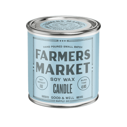 Good &amp; Well Supply Co Candles Farmers Market Happy Place Candle