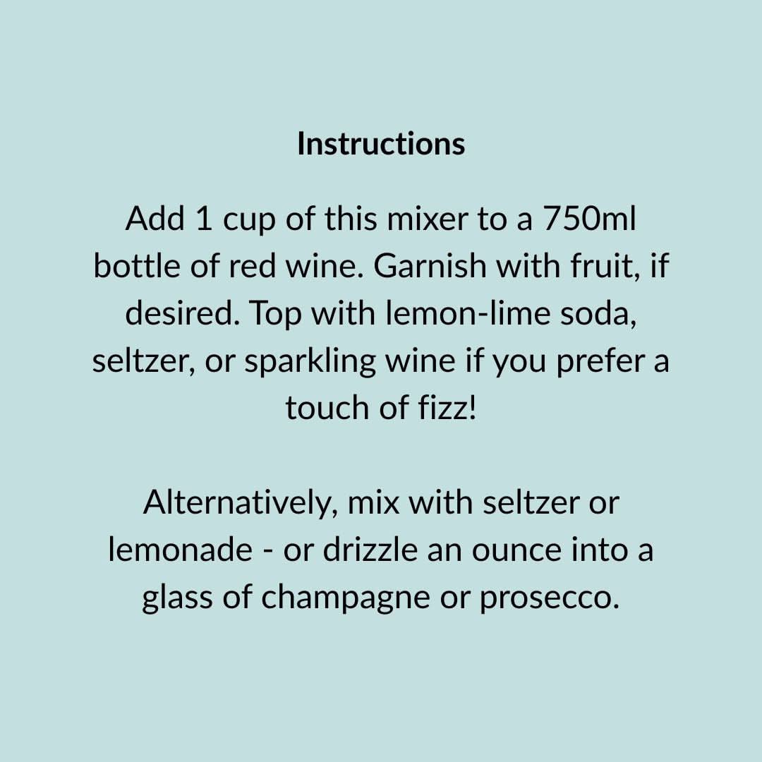 Wood Stove Kitchen Cocktail and Drink Mixers Sangria Mixer, 16 fl oz