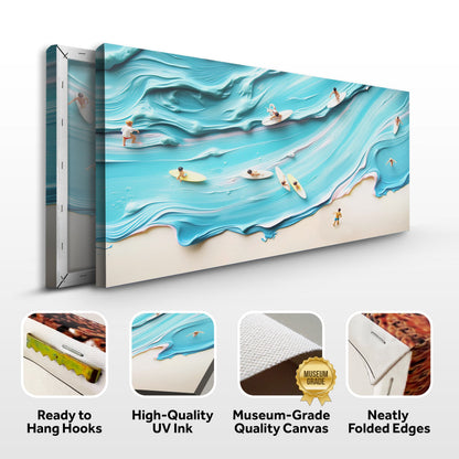 Tailored Canvases Canvas Abstract Aerial View Beach Wall Art