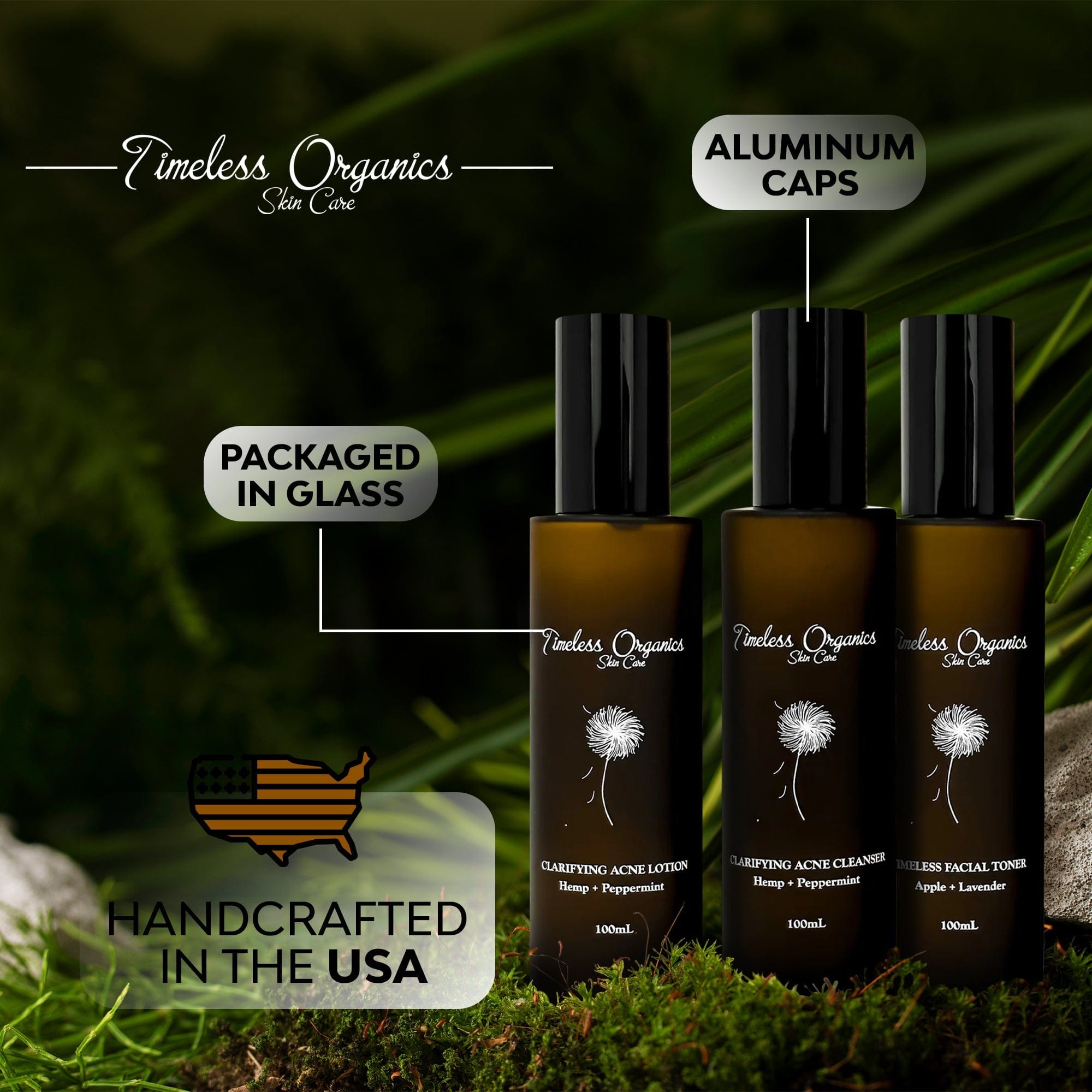 Timeless Organics Skin Care Kit 3-Step Acne System
