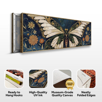 Tailored Canvases Canvas Abstract Vintage Butterfly Wall Art