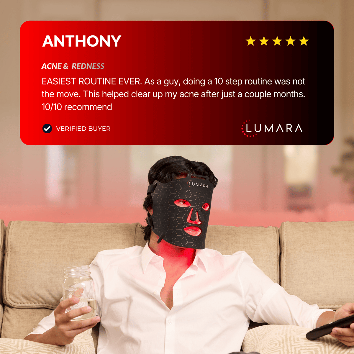 Lumara Health &amp; Beauty VISO - FDA Certified Red Light Therapy Mask