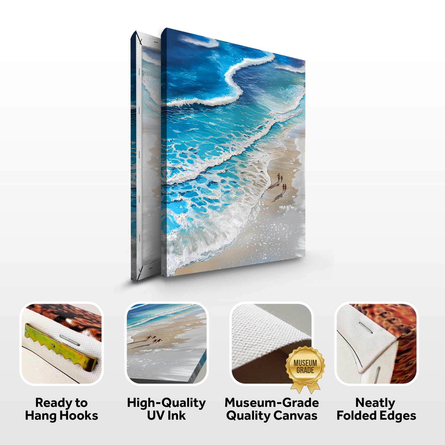Tailored Canvases Canvas Beachfront Painting Coastal Wall Art III