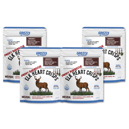 Elk Heart Crisps - 100% Grass-Fed/Finished - My American Goods