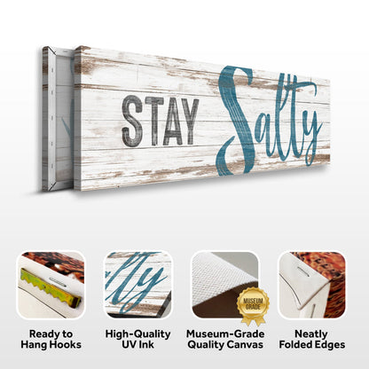 Tailored Canvases Canvas Stay Salty Coastal Sign VIII