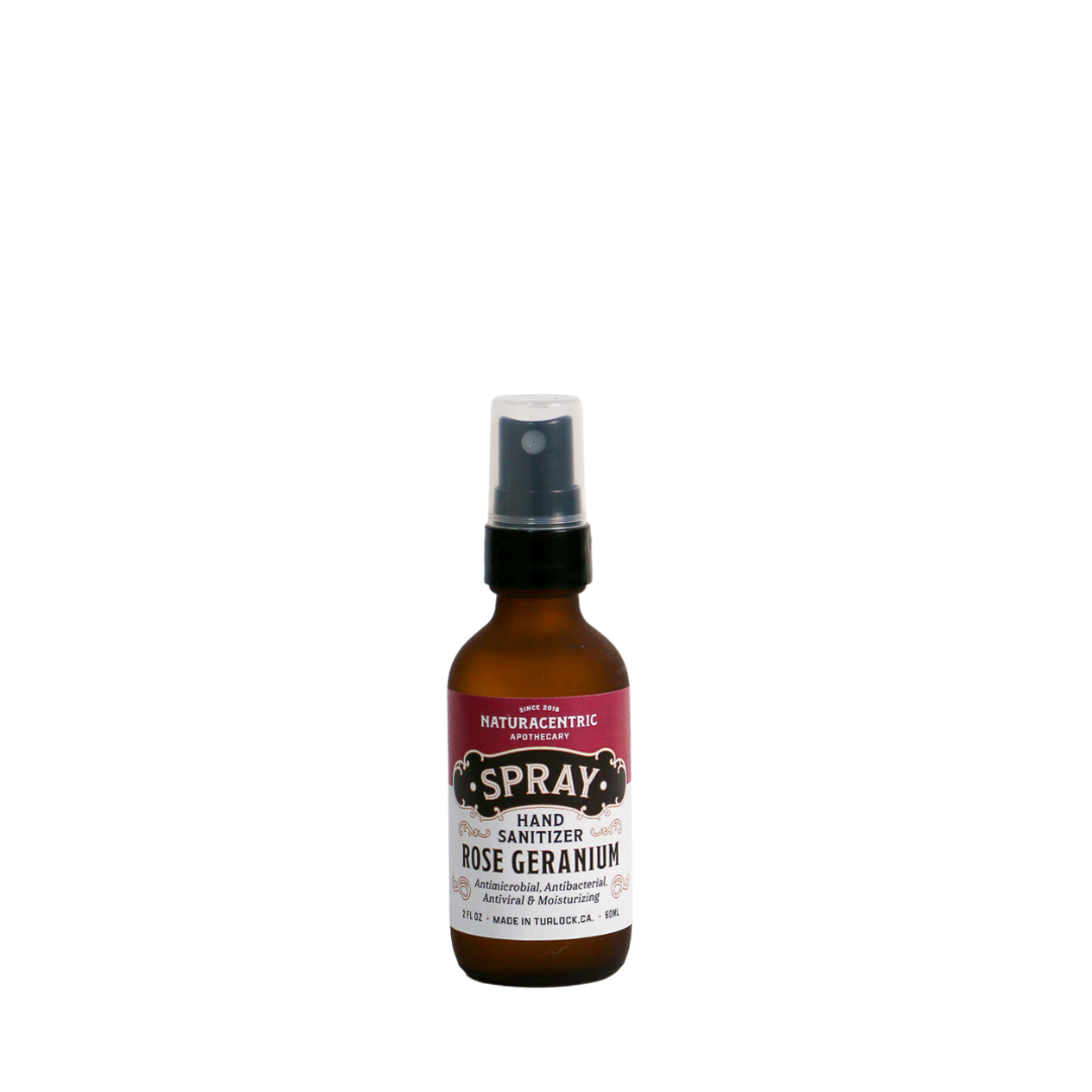 Rose Geranium Essential Oil Based Hand Sanitizer Spray