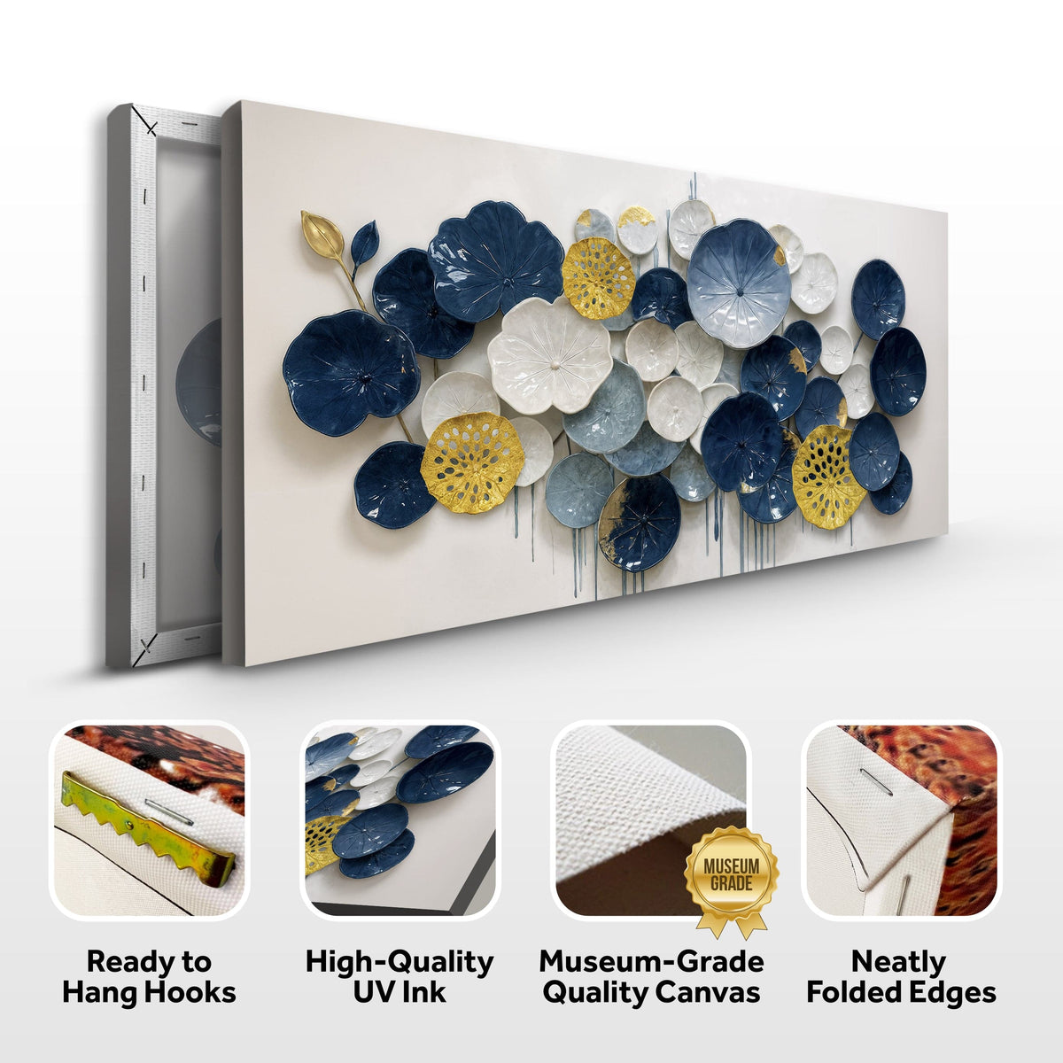 Tailored Canvases Canvas Lotus Leaf Abstract Wall Art VII