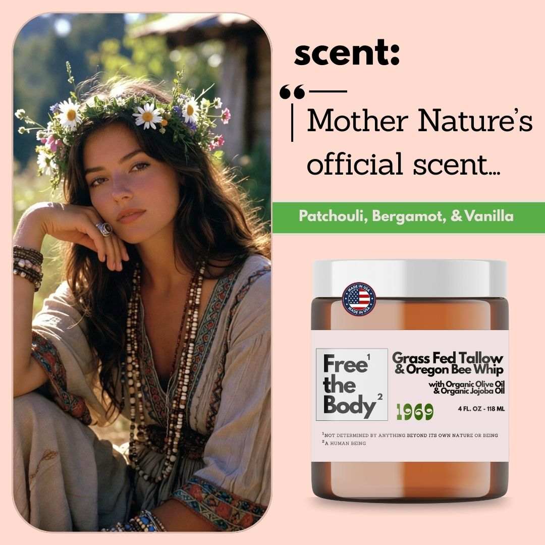 Free the Body Co. Moisturizers Grass Fed Tallow and Oregon Bee Whipped Balm - Bare - 4 oz