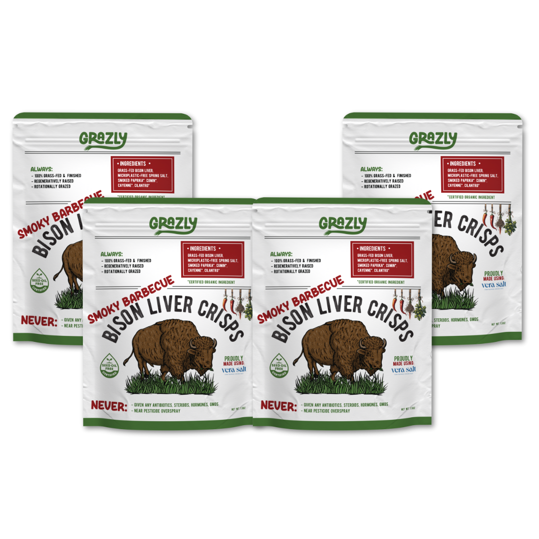 Bison Liver Crisps - 100% Grass-Fed/Finished - My American Goods